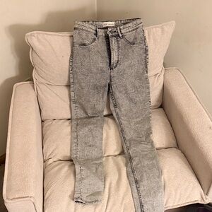 Zara grey Acid Wash Jeans